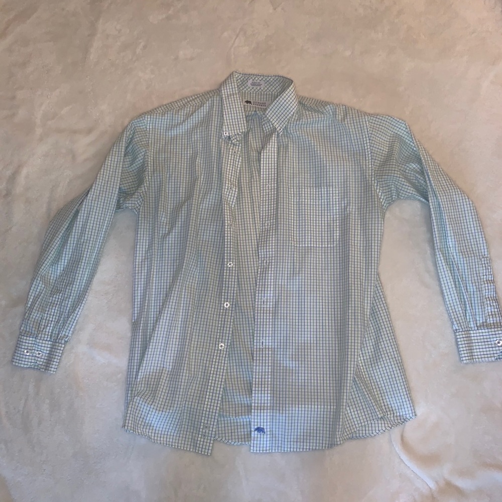 Green and blue plaid shirt